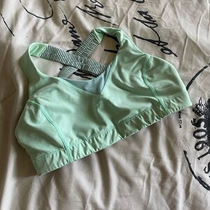 lululemon athletica Mint Green Strappy Sports Bra